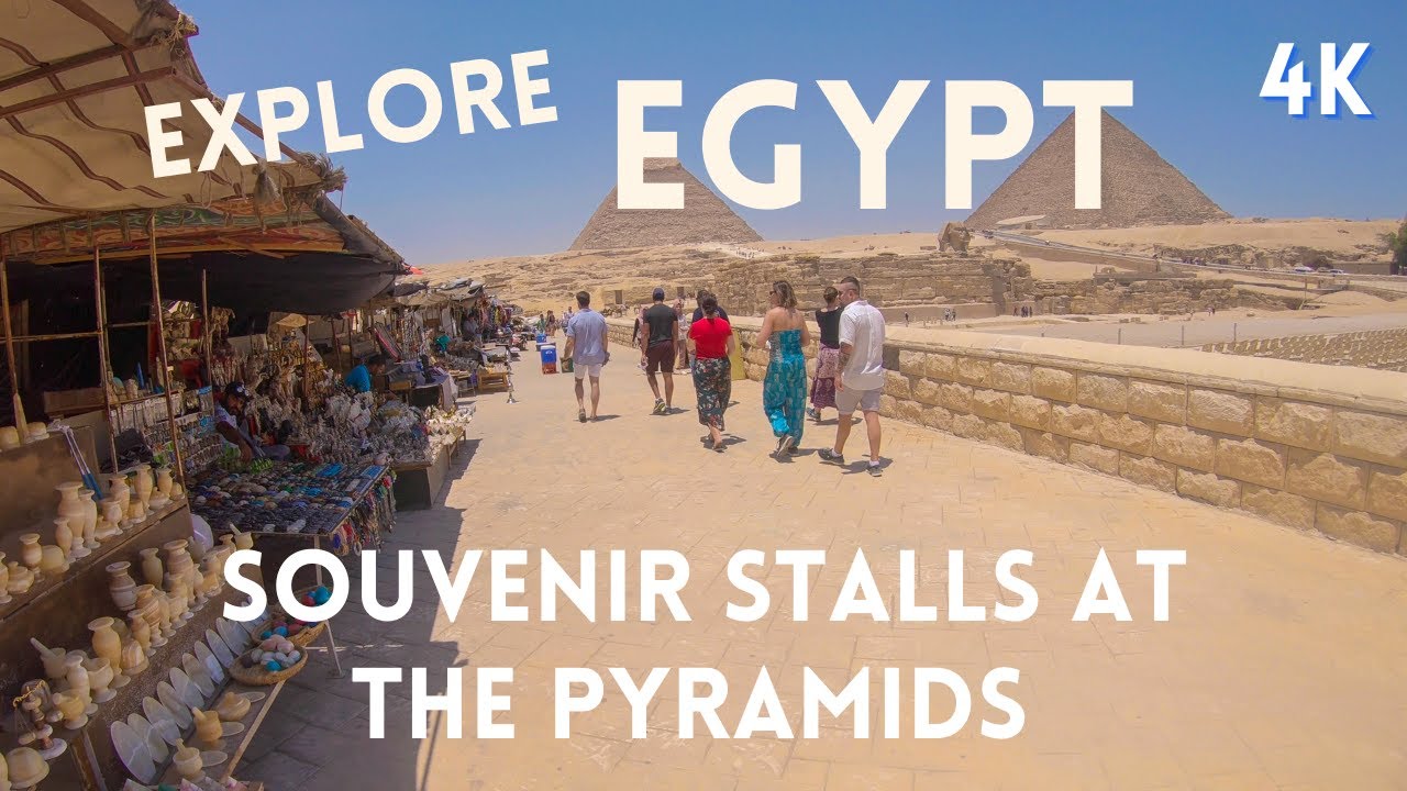 TRAVEL EGYPT: Incredible Souvenir Stalls Near the Pyramids (GoPro 4K)