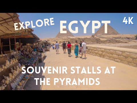 TRAVEL EGYPT: Incredible Souvenir Stalls Near the Pyramids (GoPro 4K)