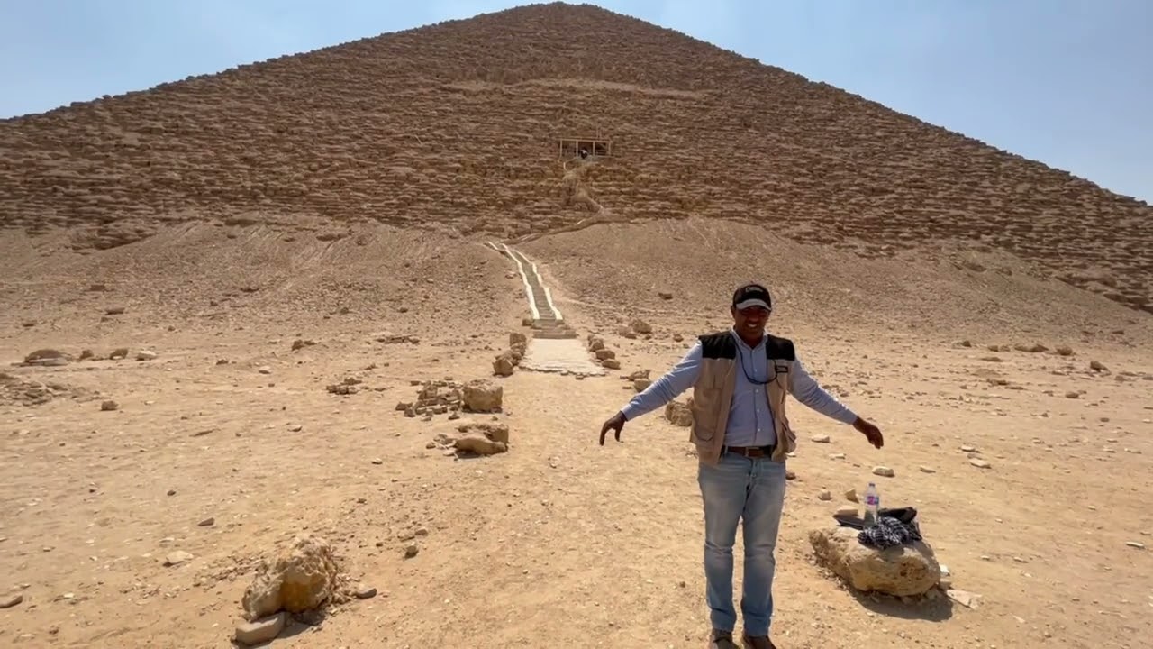 Going inside a pyramid. What’s REALLY inside???( Red pyramid)Dahshur necropolis in Cairo, Egypt