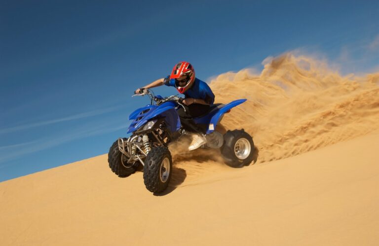 Quad Bike at Giza Pyramids at Sunset