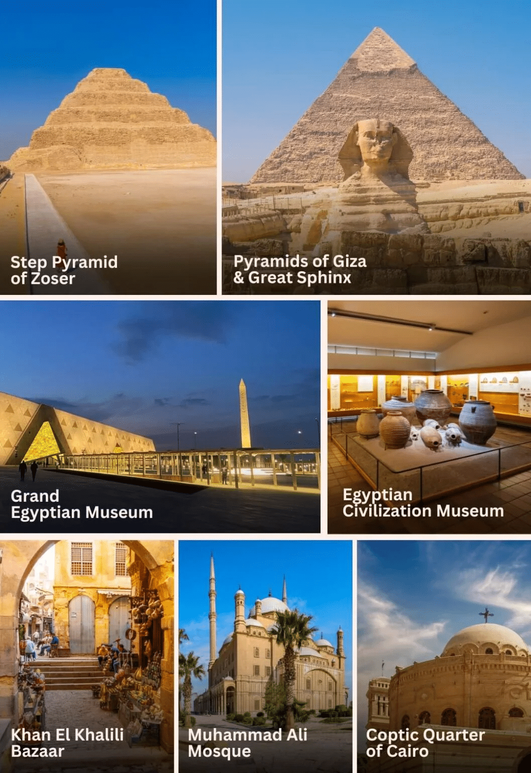 Famous Landmarks in Egypt