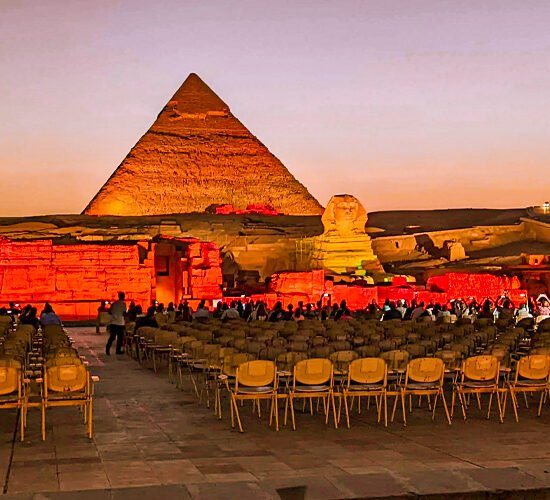 Pyramids at Night