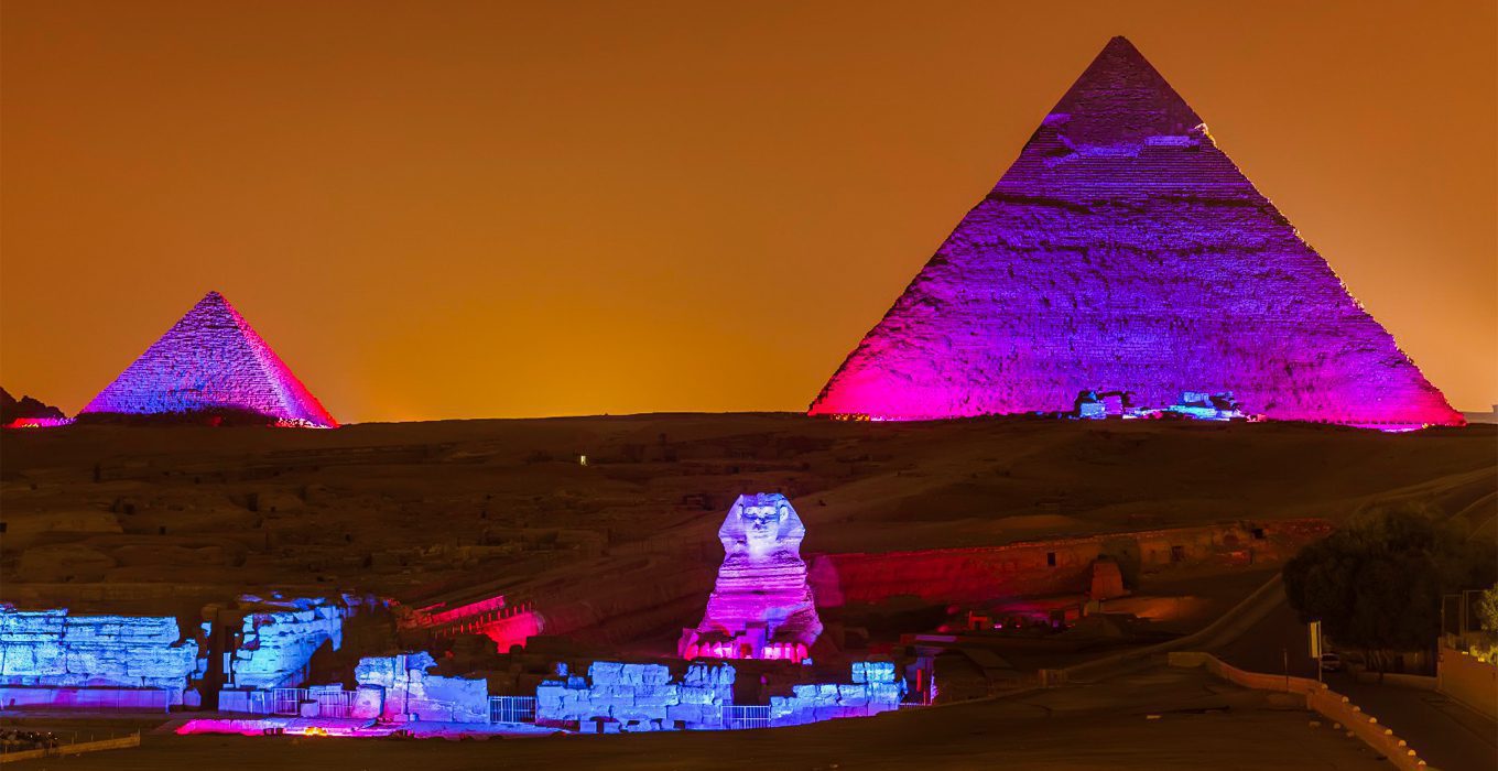 Pyramids at Night