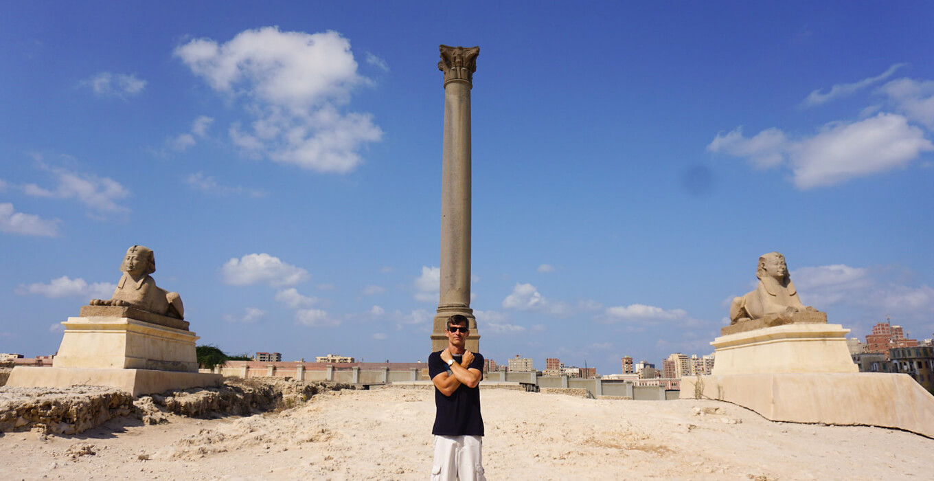 Pompey Pillar in Alexandria